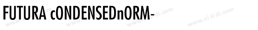 FUTURA cONDENSEDnORM字体转换